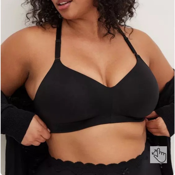 NWOT Torrid Curve Black Dream Wireless Smoothing Full Coverage Bra SZ 46C - Picture 5 of 15
